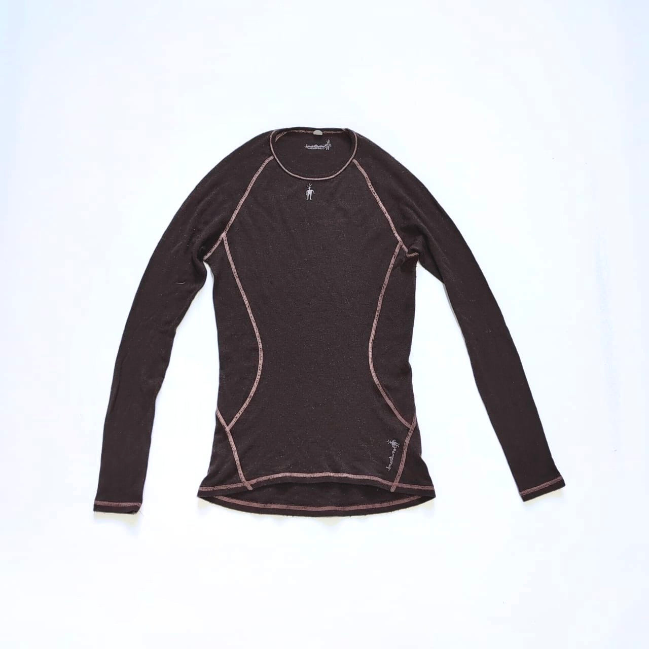 100% Merino Longsleeve von Smartwool (Damen M) Baselayer braun