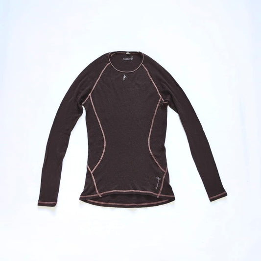 100% Merino Longsleeve von Smartwool (Damen M) Baselayer braun