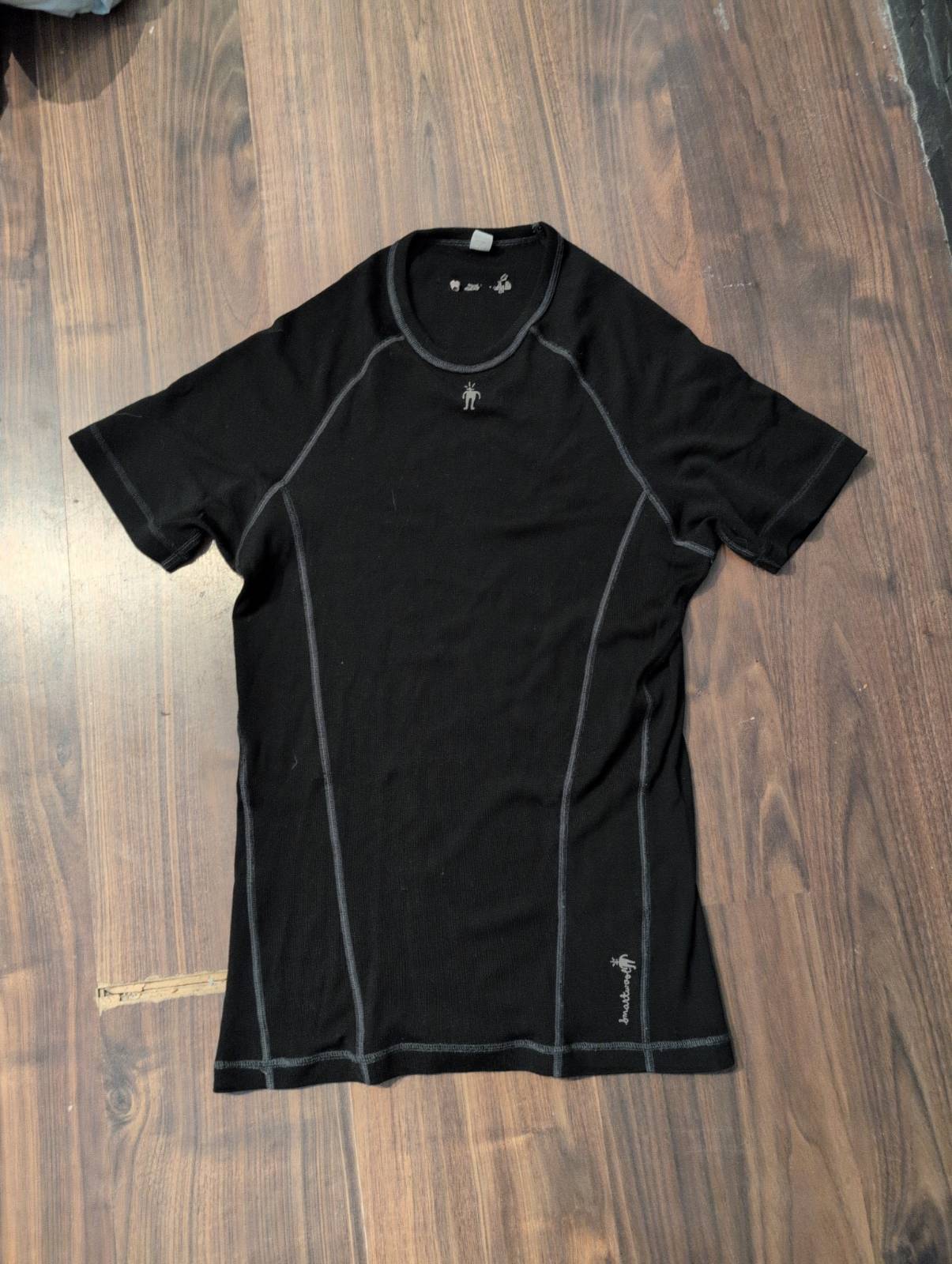 T-Shirt pure Merino Smartwool (L Herren) Baselayer schwarz - wanderlich.com
