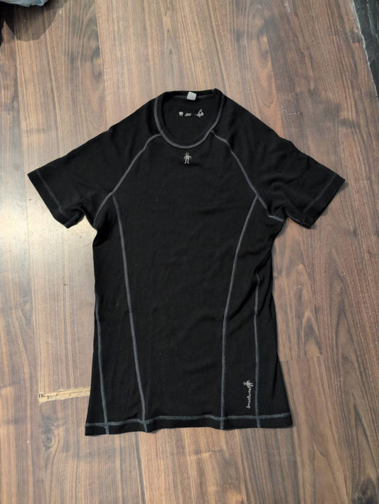 T-Shirt pure Merino Smartwool (L Herren) Baselayer schwarz