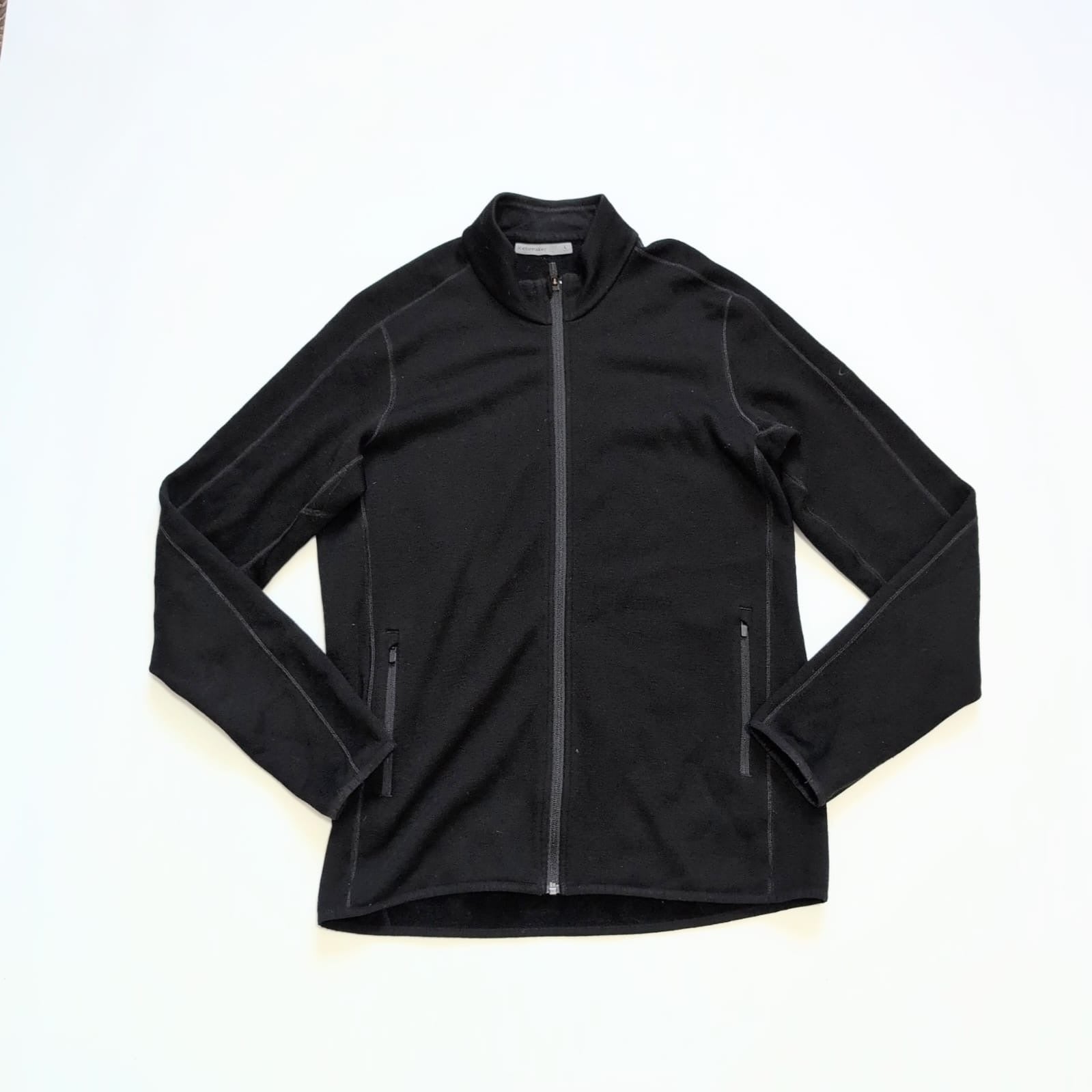 Zipper Merino Jacke von Icebreaker (L Herren) schwarz - wanderlich.com