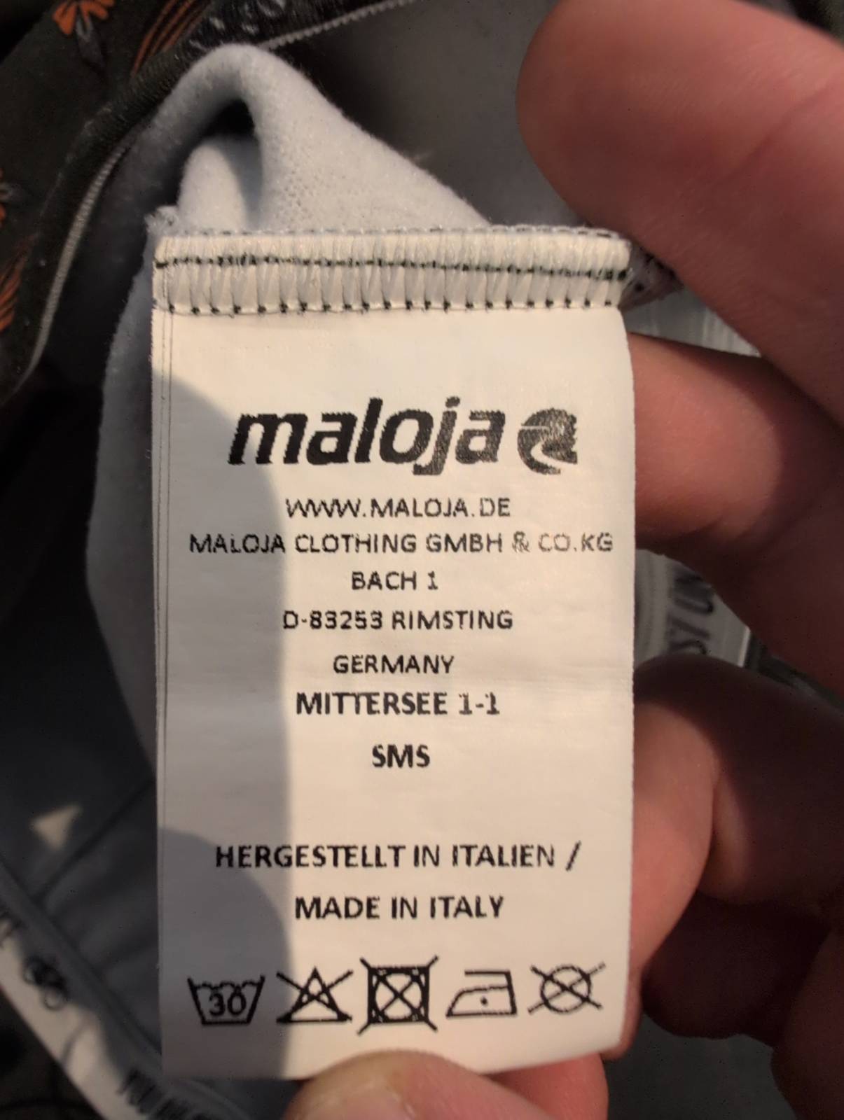 Radjacke / Radtrikot von Maloja (Damen S bis M) khaki mit Print