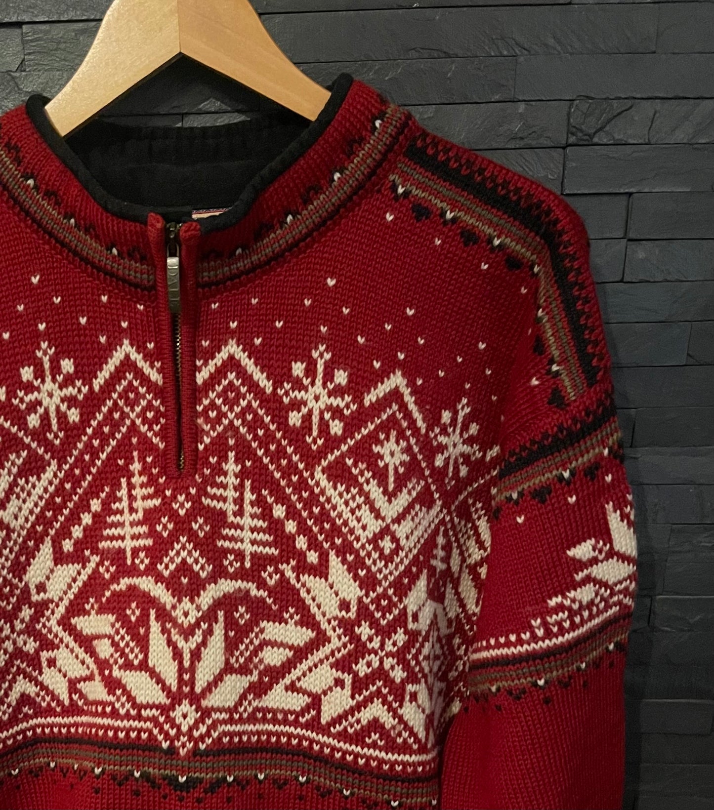 Strick Pullover von Dale of Norway (M Herren) 100% Wolle rot