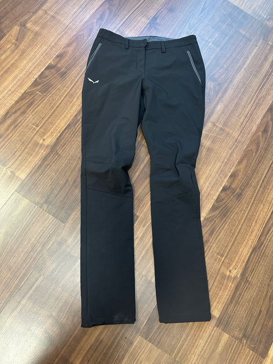 Hose von Salewa leichtes Softshell (M Damen ) schwarz elastisch