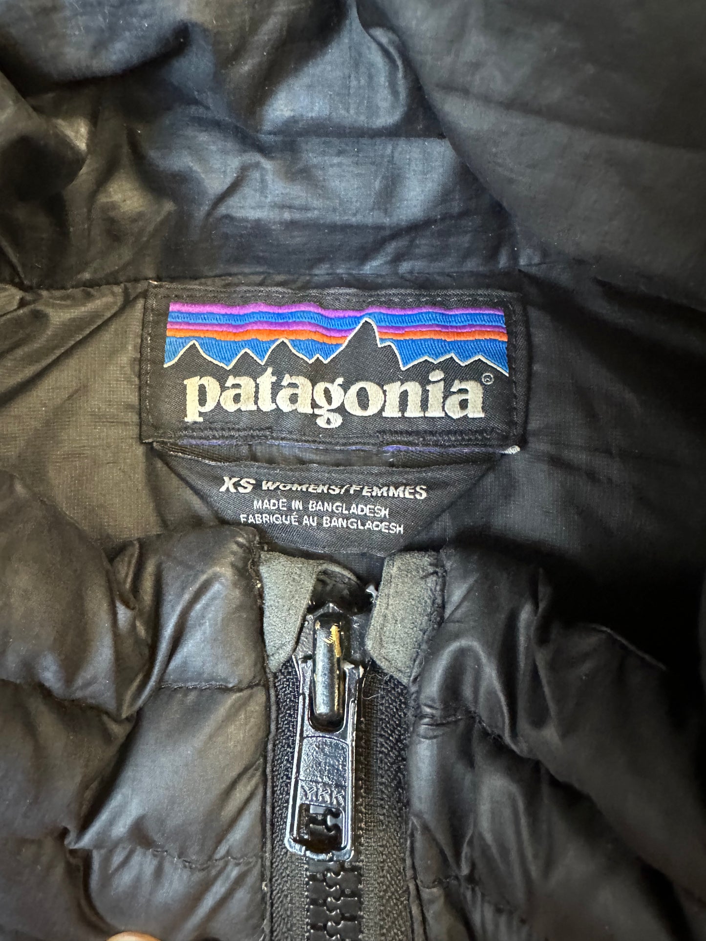 Patagonia Daunen Jacke (XS Damen) wasserabweisend schwarz