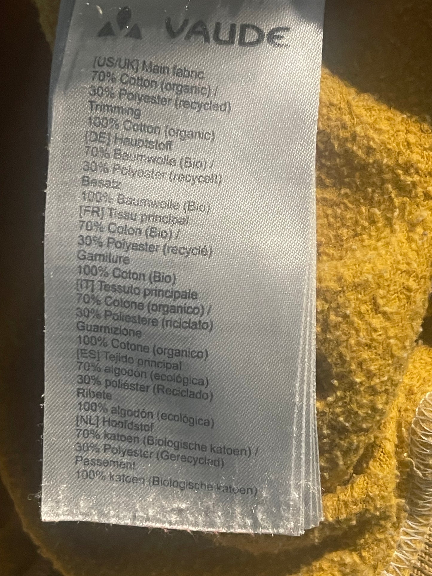 Kapuzen Pullover von Vaude XS/ S (36) Damen Hoodie gelb