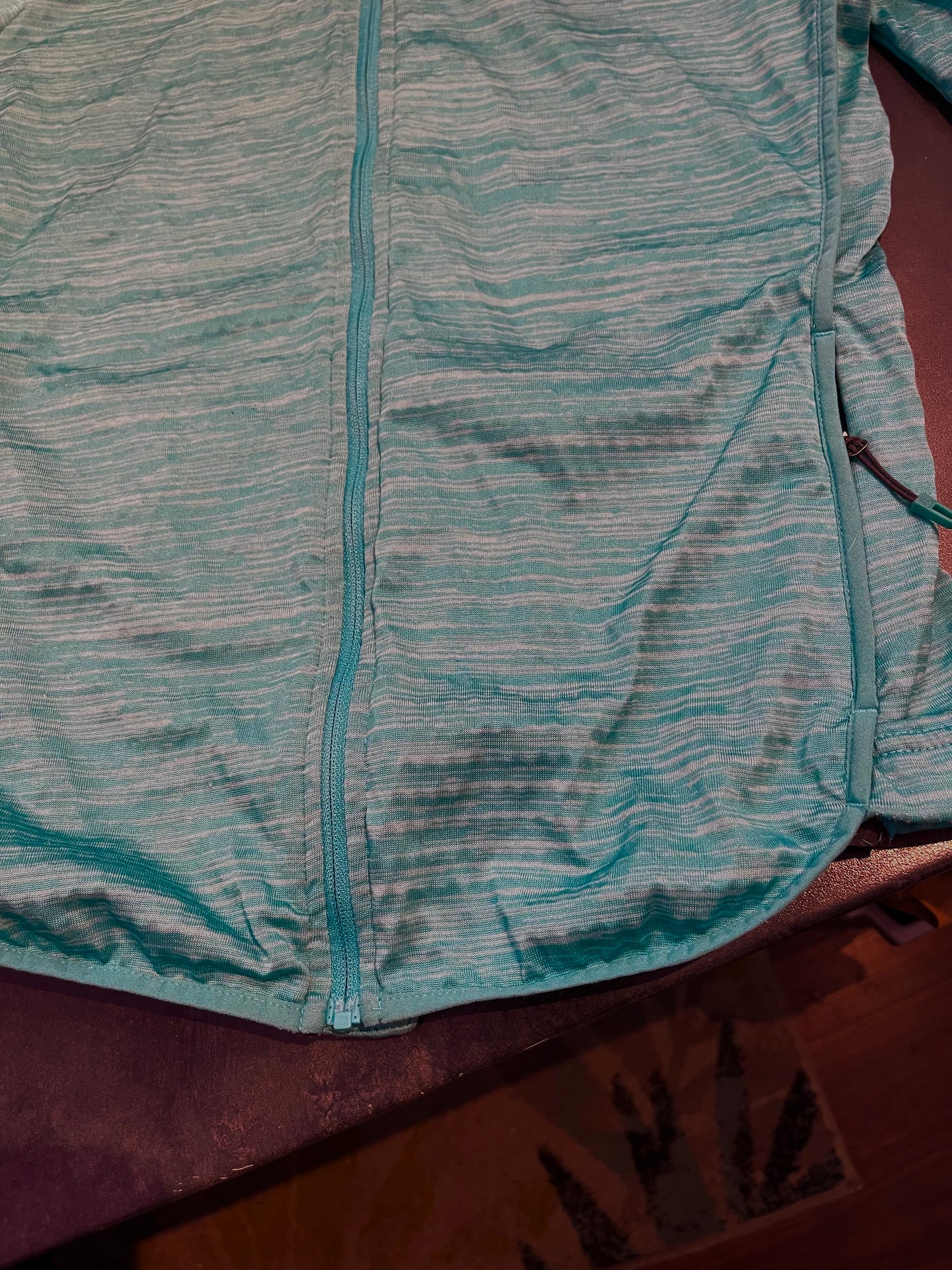 Fleece Jacke von Odlo (S Damen) Zipper Sweatshirt blau - wanderlich.com
