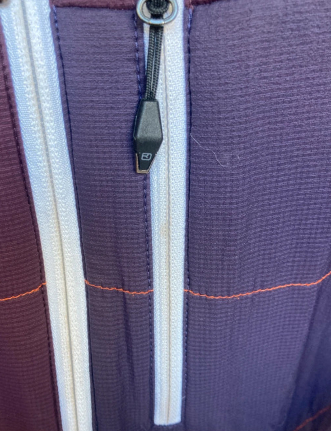 Jacke Ortovox aus Black Swisswool (M Herren) lila mit Kapuze