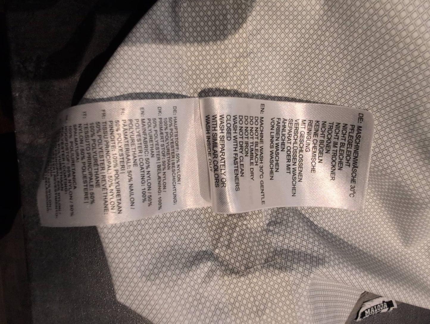 Hardshell Jacke von Maloja (S Damen) grau rot gelb