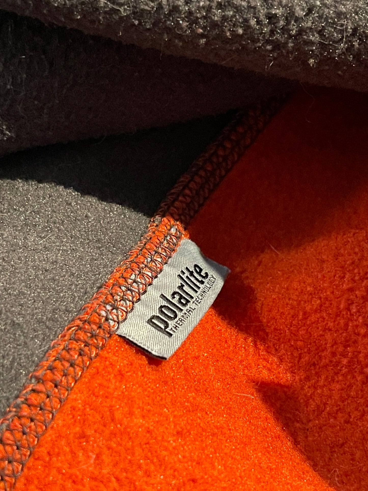 Fleece Jacke von Salewa (L Herren) Zipper Hoodie Muster orange