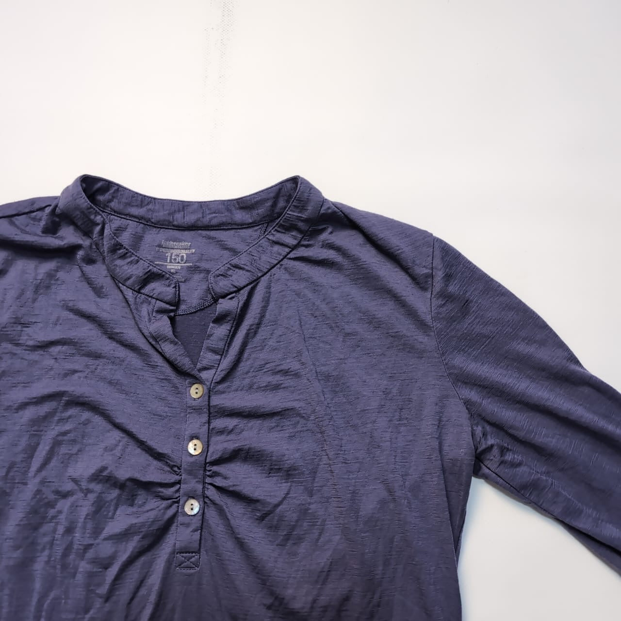 Longsleeve Icebreaker Merino (XL Damen) lila Ärmel 2/3