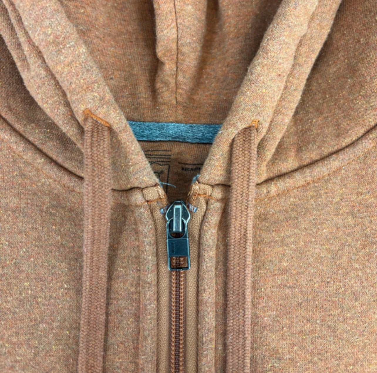 Uprisal Fleece Jacke Patagonia (L Herren /XL Damen) Hoodie ocker Backprint