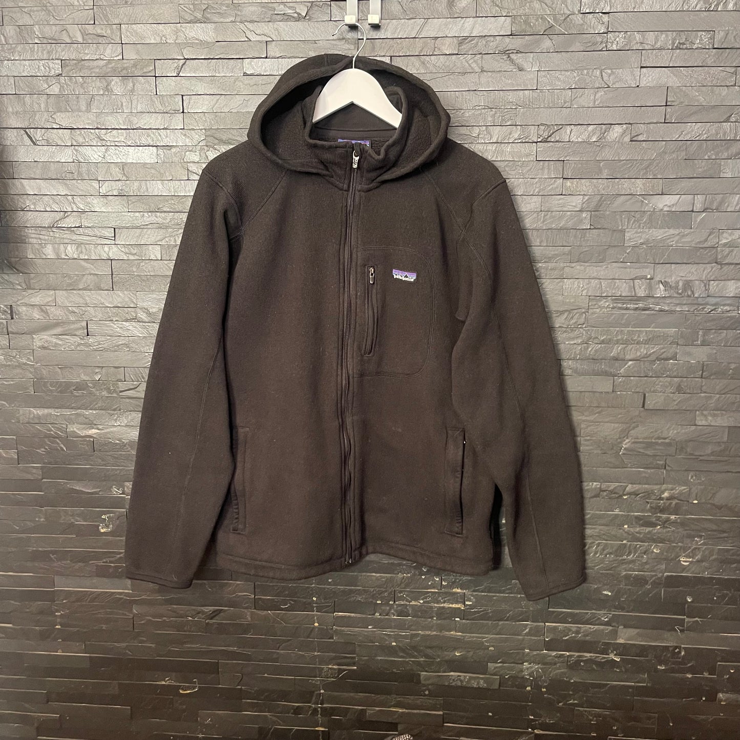 Dicke Fleece Jacke von Patagonia ( L Herren) Better Sweater Hoodie schwarz