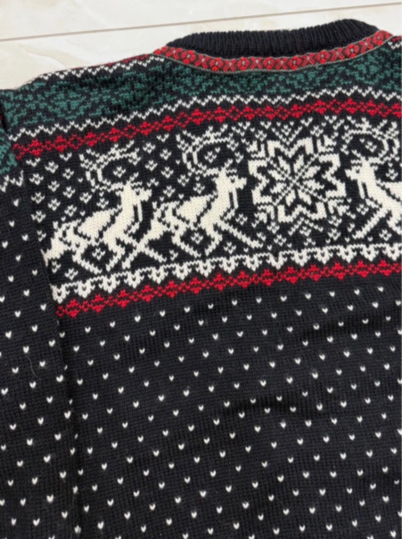 Strick Jacke Dale of Norway (XL Herren) Hirsche schwarz Wolle