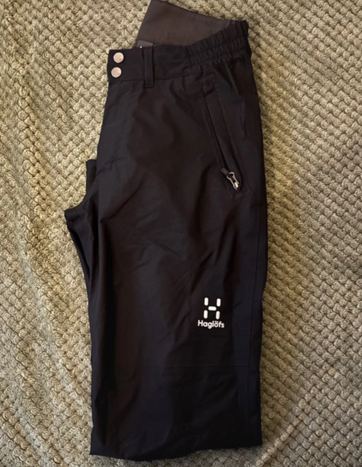 Regenhose von Haglöfs (XS) GoreTex Membran 3 Lagen schwarz