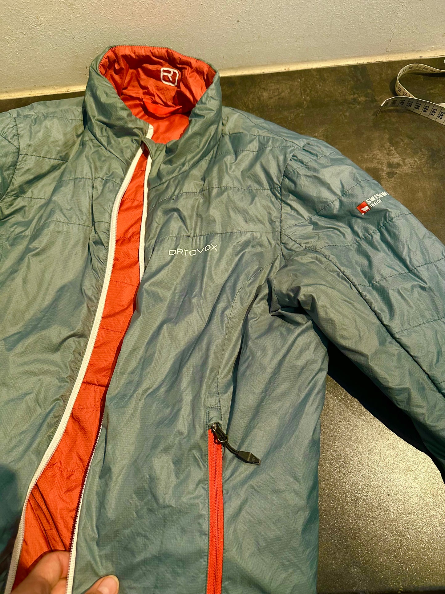 Wolle /Daunen Wende Jacke Ortovox (L Damen) Terrakotta Olive