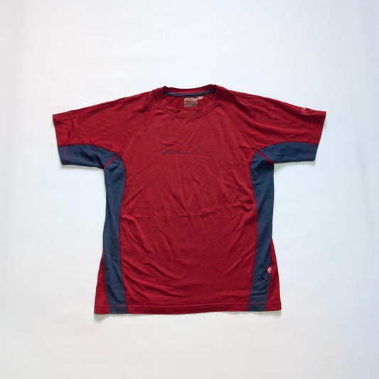 Merino T-Shirt von Mammut (XL Herren) atmungsaktiv rot graphit