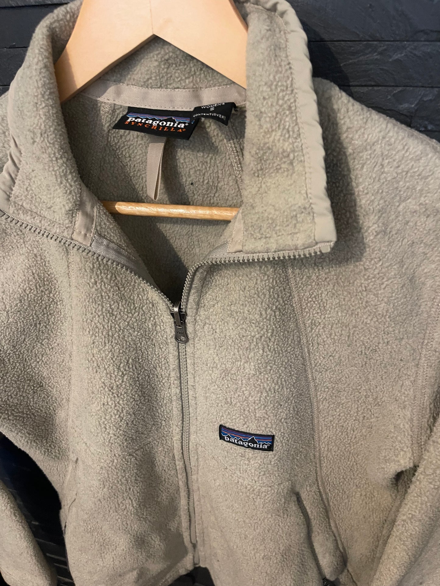 Patagonia Fleece Jacke warm synchilla (S Damen) beige