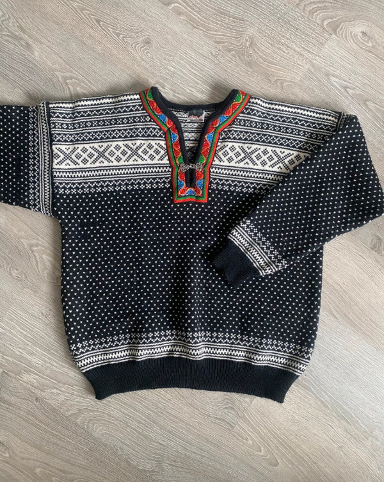 Strickpullover von Dale of Norway (XXL Unisex) schwarz weiß