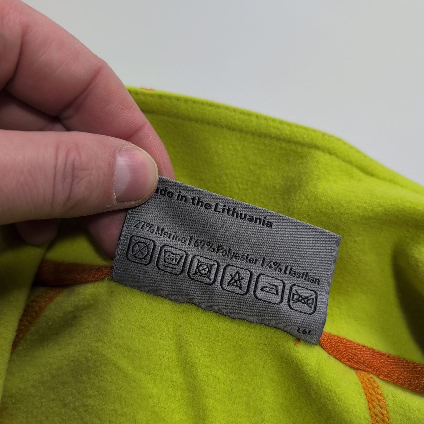 Ortovox Merino Jacke (S Herren) neon grün