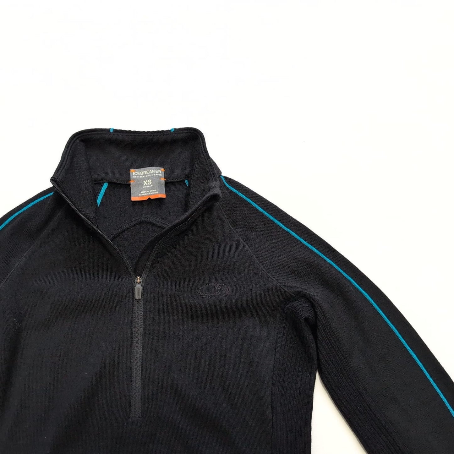 Merino Zip Longsleeve von Icebreaker (XS Damen) schwarz - wanderlich.com