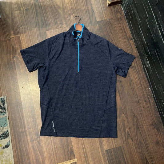 T-Shirt von Icebreaker Merino (XL Herren) half zip dunkelblau