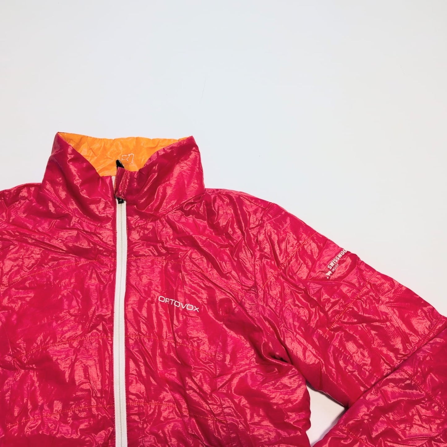 Wende Jacke Ortovox (M Damen) Swisswool Isolation rot orange