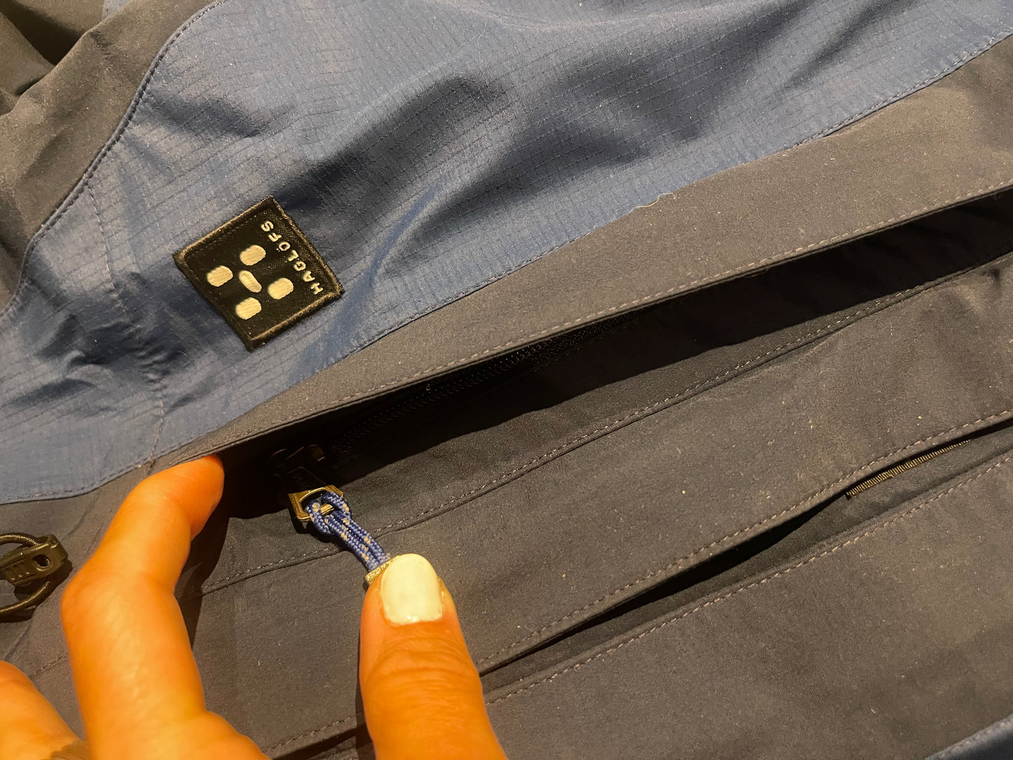 Hardshell Jacke von Haglöfs (L Herren) GoreTex XCR blau