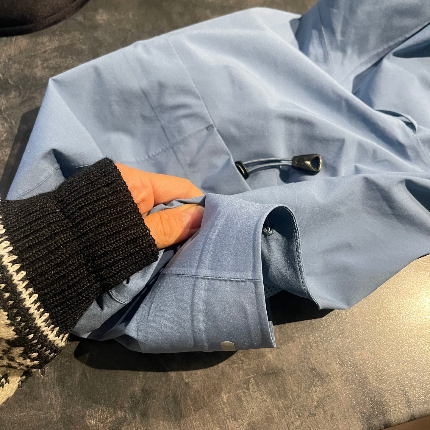 Fjällräven 2,5L Regen Jacke (L Damen) HYDRATIC JACKET stahlblau