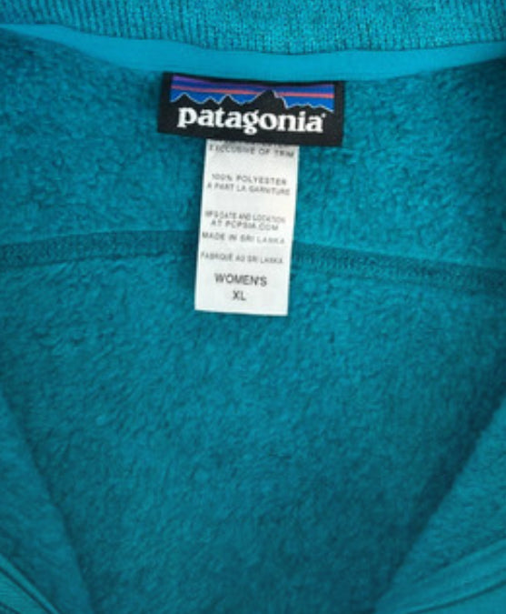 Patagonia Weste (XL Damen) Strickoptik Better Fleece türkis