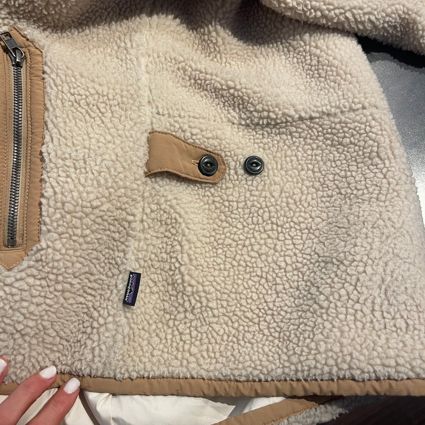 Teddy Jacke Patagonia (XS Herren / S Damen ) Retro Pile creme