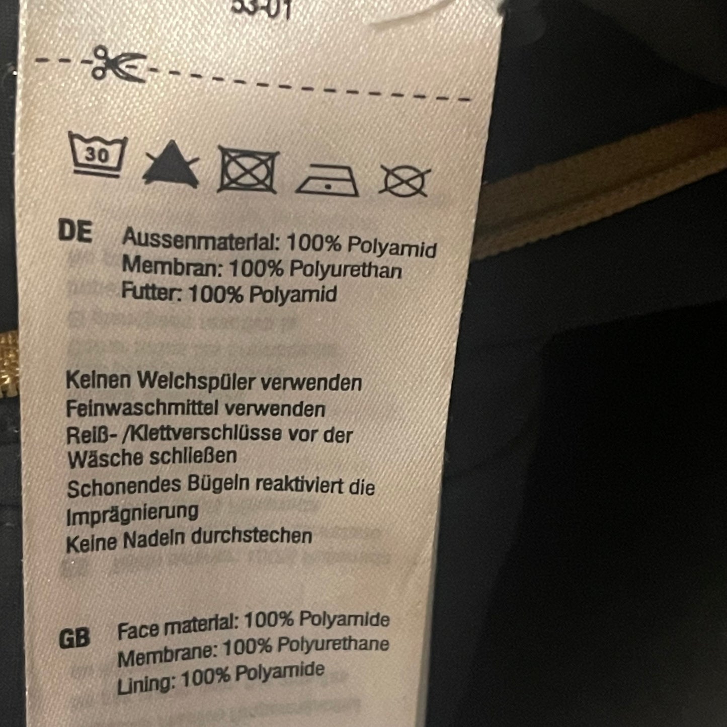 Regen Jacke von Mammut (L Herren) Anthrazit mit Membran