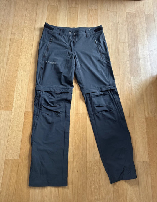 Zip Off Hose von Vaude (Damen XS /36 ) 2in1 Trekkinghose schwarz