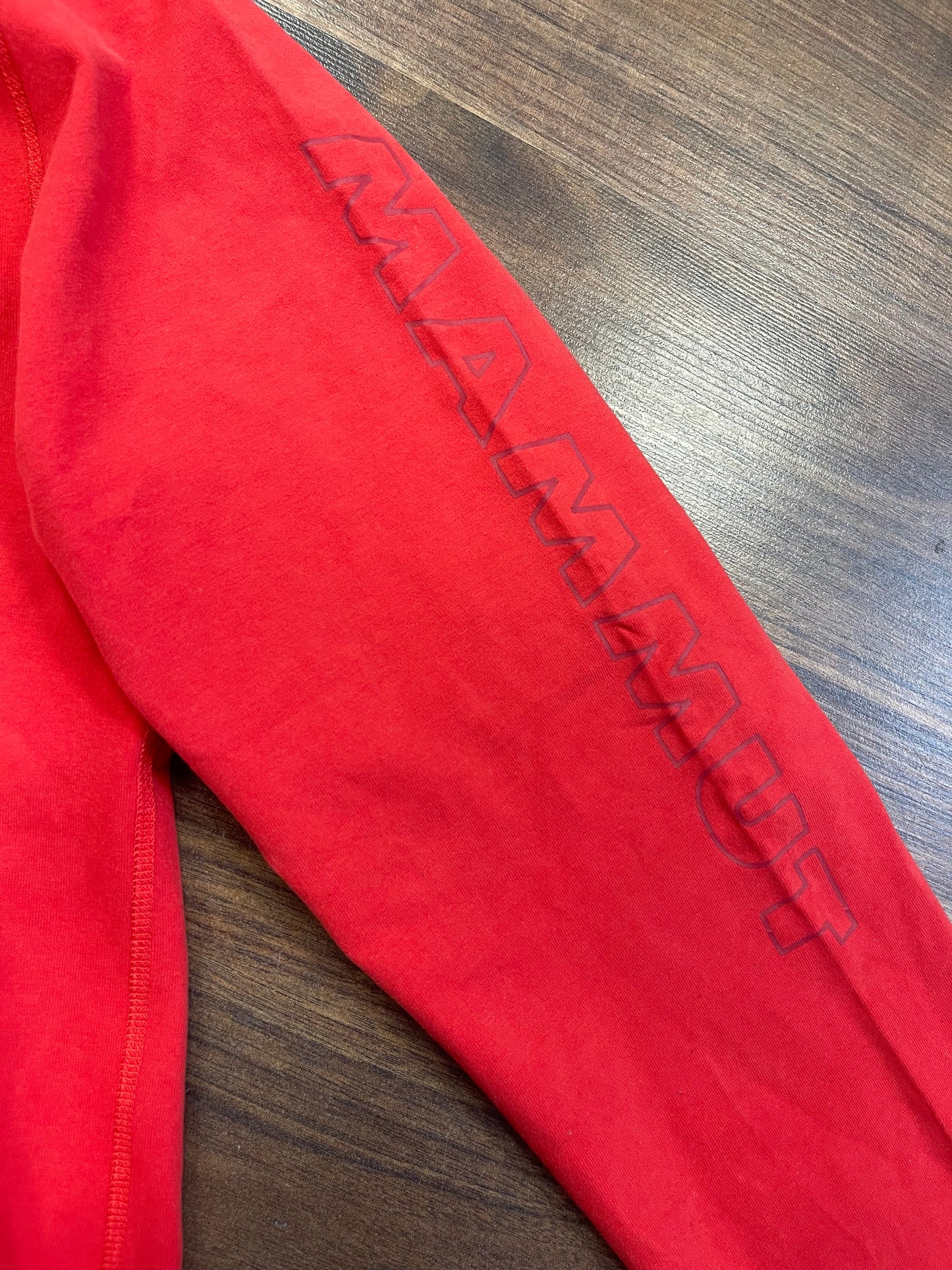 Mammut Longsleeve Herren S / Langarmshirt Baumwolle rot