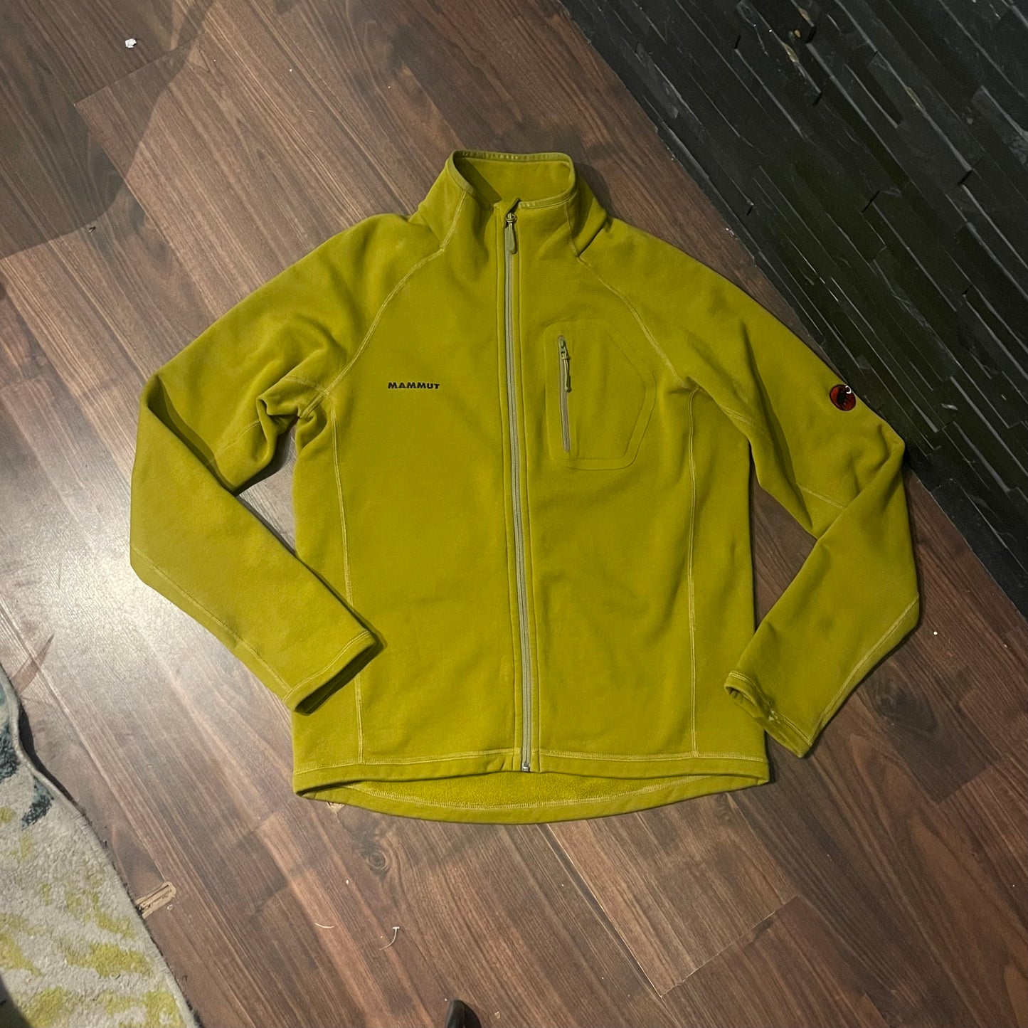 Fleece Jacke von Mammut (XL Herren) Zipper Sweatshirt olivgrün