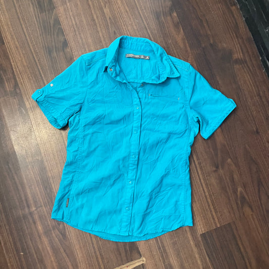 Kurzarm Hemd von Icebreaker Merino (S Damen) blau