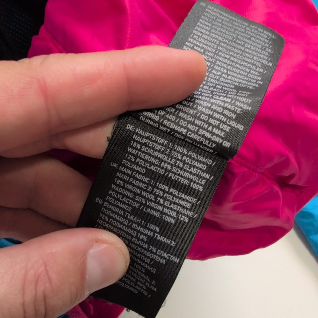 Wolle / Daunen Jacke von Ortovox (S Damen) blau mit Kapuze