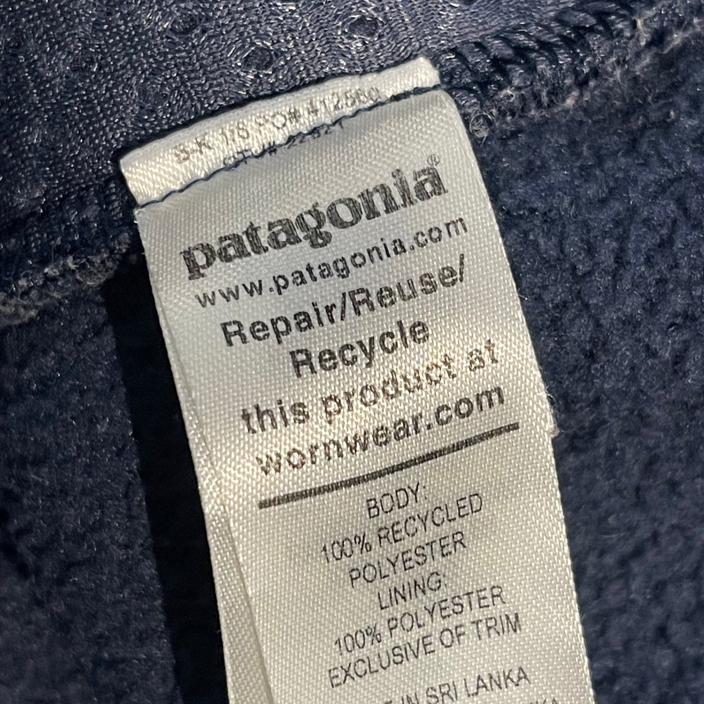Retro Pile Weste von Patagonia (M Herren) Teddy Fleece dunkelblau