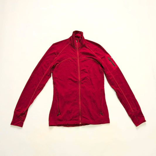 Pure Merino Jacke Icebreaker (S Herren) Zipper rot