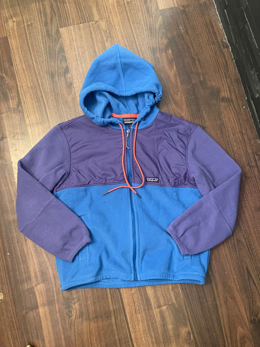Patagonia Fleece Kapuzen Jacke (M Damen) Synchilla Hoodie lila blau - wanderlich.com