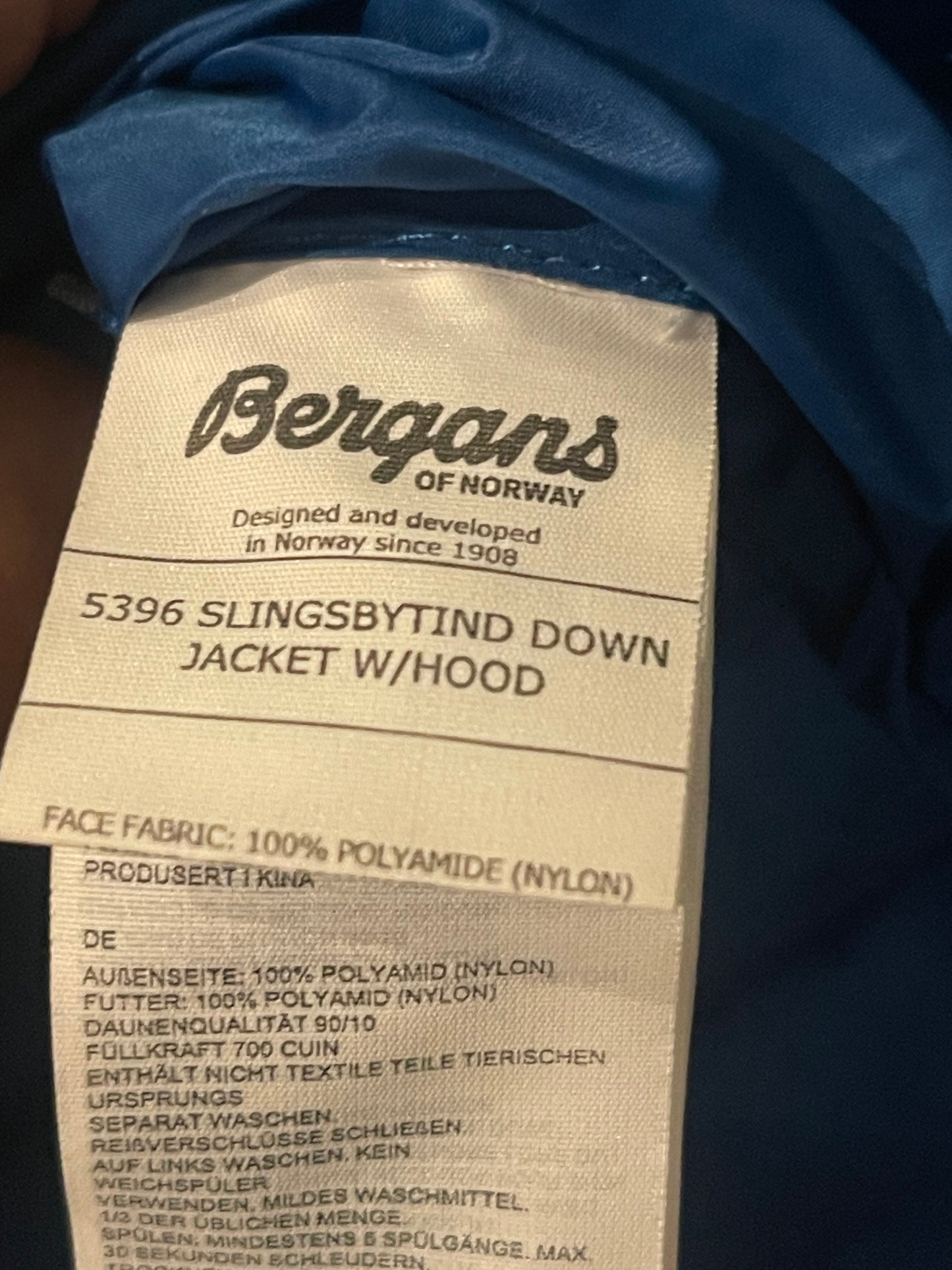 Daunen Jacke von Bergans (M Herren) blau