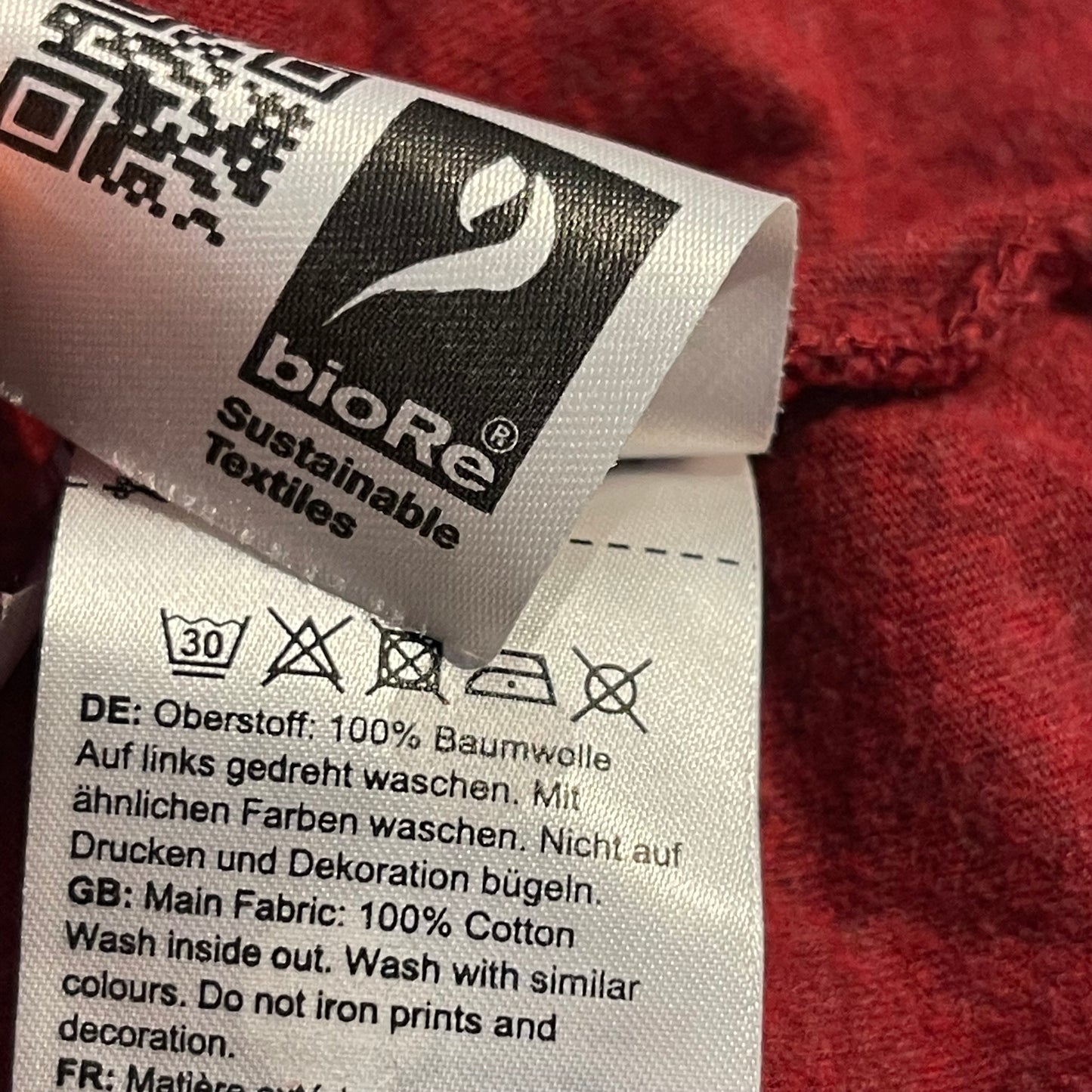 Mammut T-Shirt (Herren XL) Baumwolle dunkelrot Brustprint