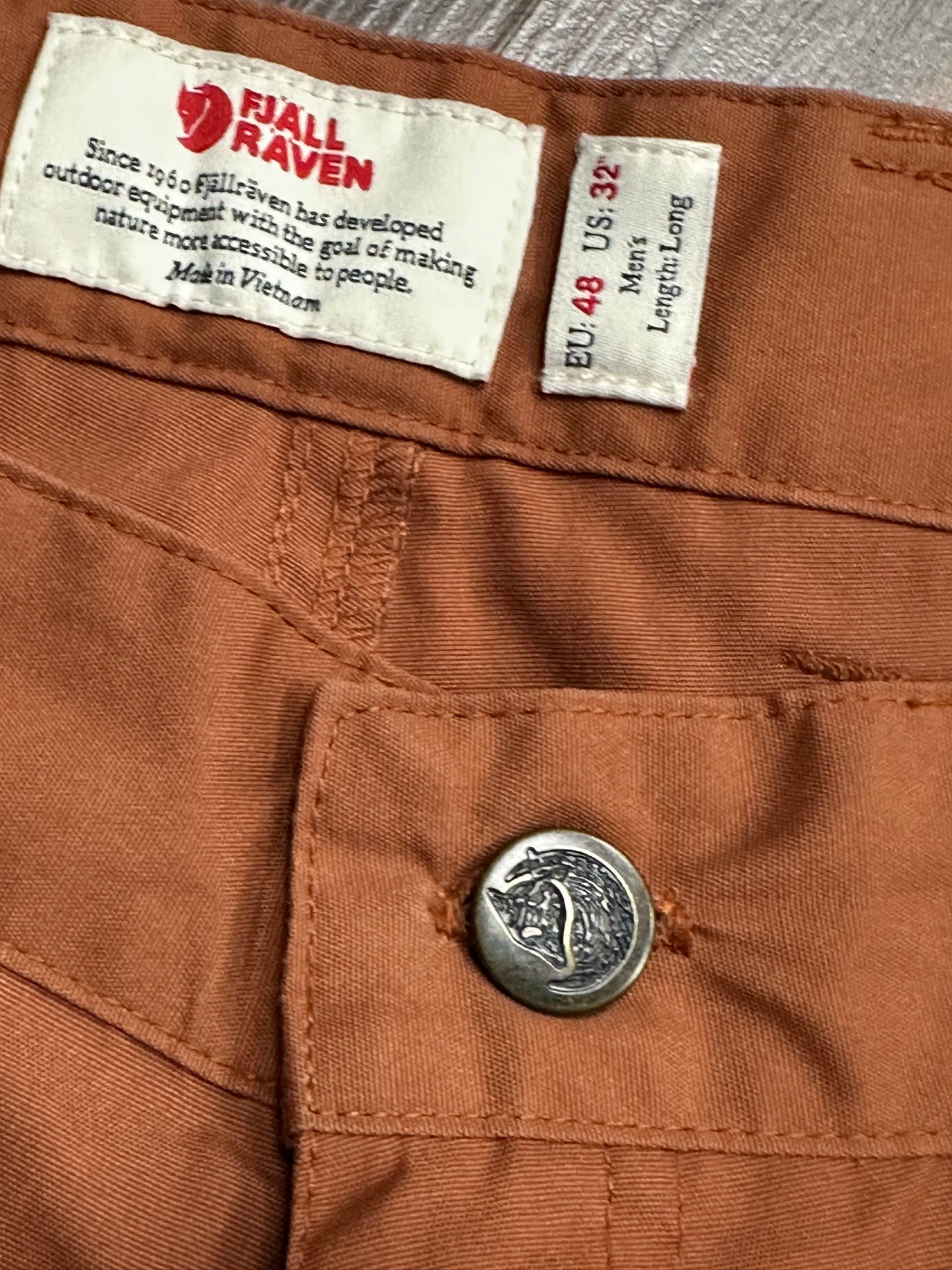 Hose von Fjällräven Vidda (M Herren) G-1000 Terrakotta
