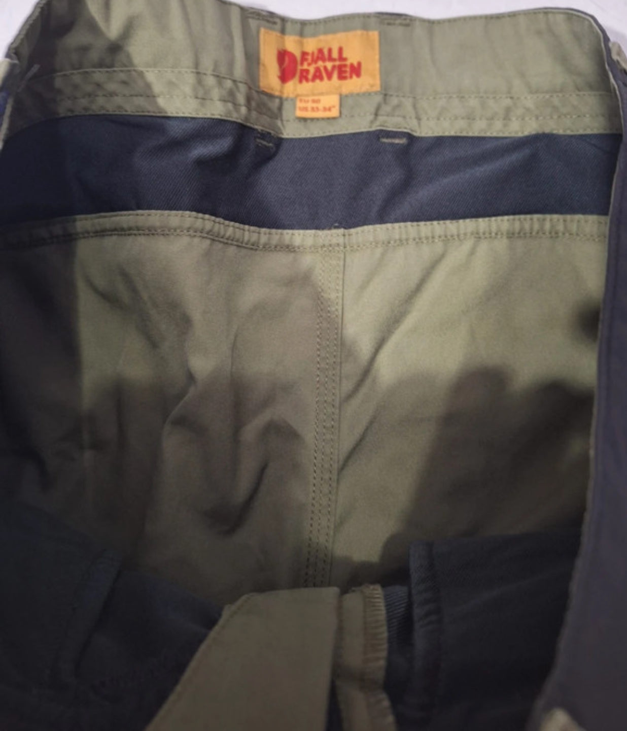Hose von Fjällräven Keb G-1000 (L Herren) khaki schwarz