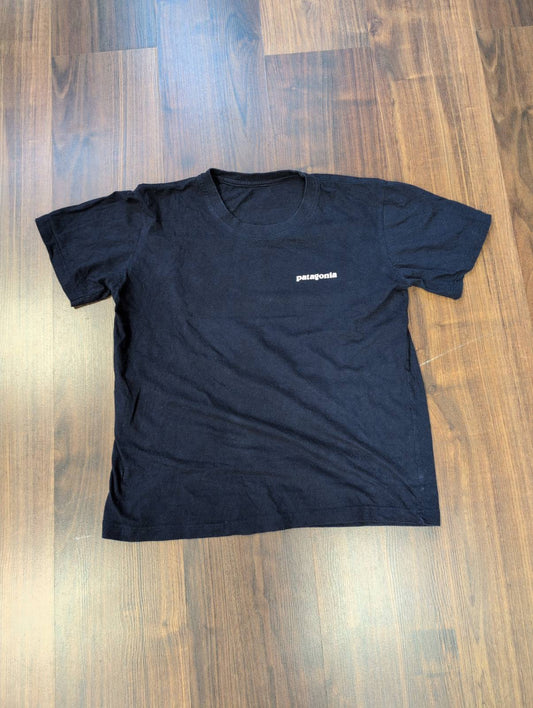 Patagonia T-Shirt ( S -M Unisex ) Organic Cotton dunkelblau mit Backprint