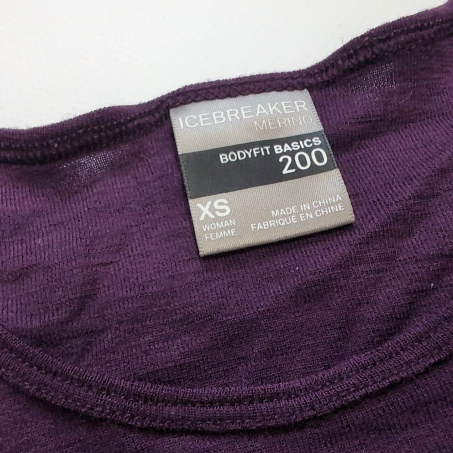 Merino Longsleeve Icebreaker 200 (XS Damen) lila Baselayer - wanderlich.com