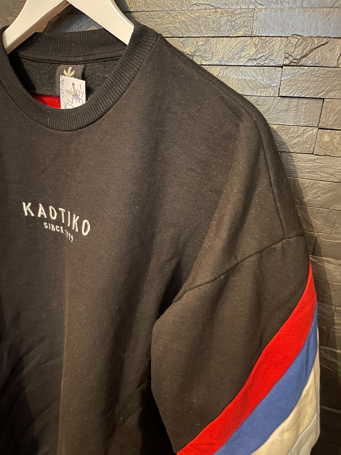 Pullover von Kaotiko M (Unisex) Sweatshirt schwarz blau rot weiß
