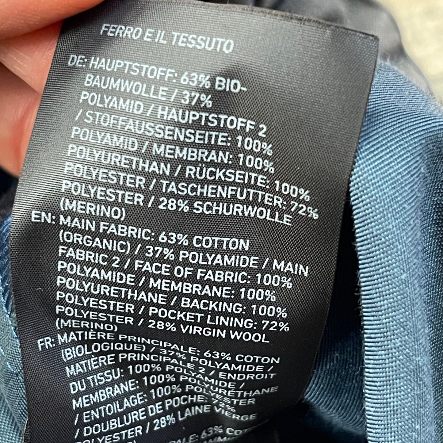 Ortovox Corvara 3L Hardshell Jacke (XL Herren) atmungsaktiv blau grau