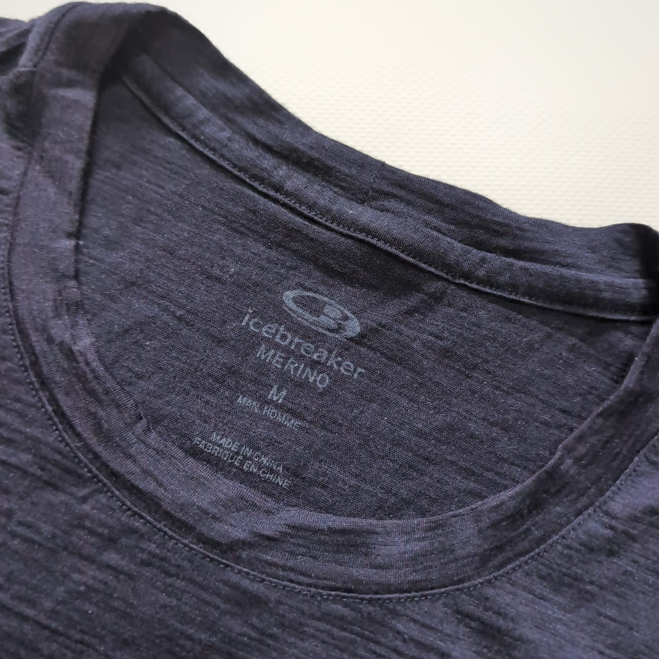 Merino T-Shirt von Icebreaker (M Herren) blau Print MT Everest