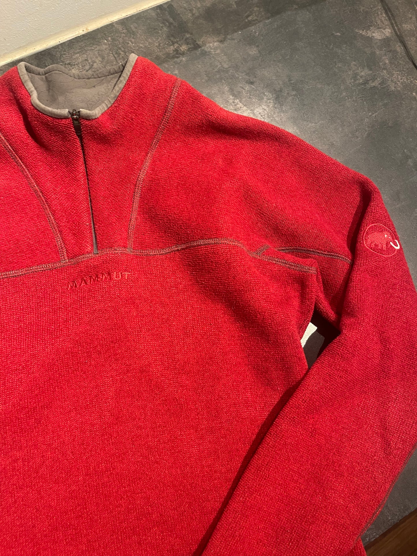 Fleece Pullover von Mammut (S Damen) neck-zip rot - wanderlich.com